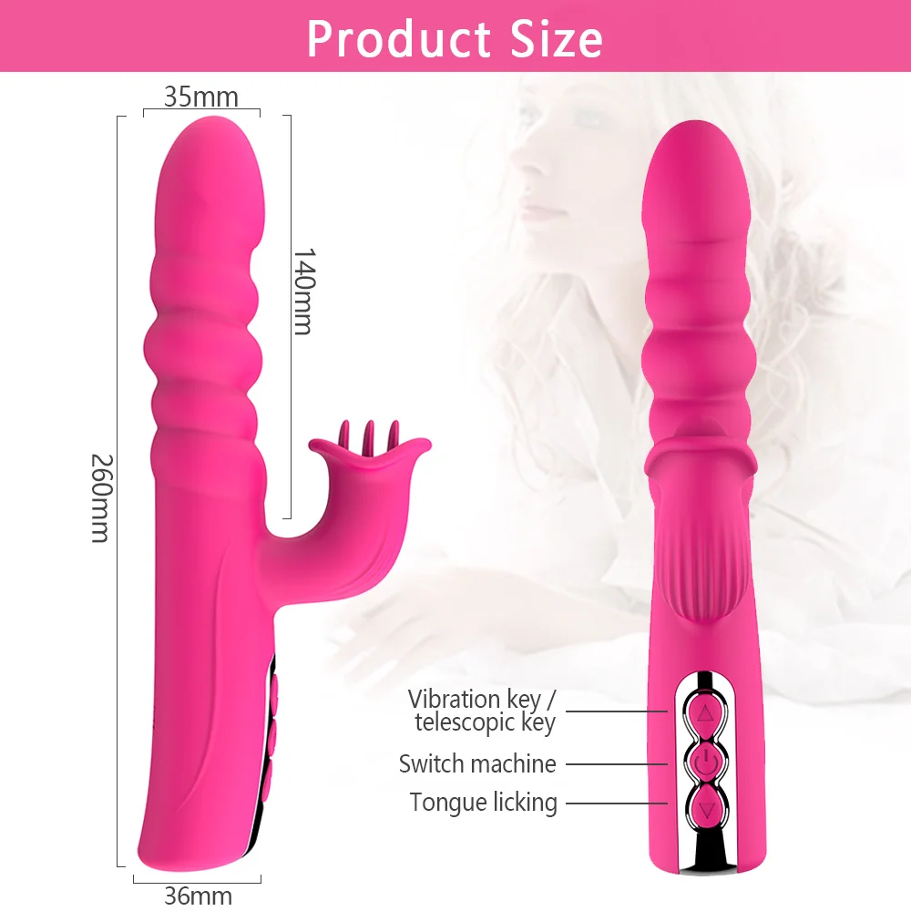 Leccare Clitoride Lingua Vibrante Per Donna Dildo Telescopico Vibrante Giocattoli Sessuali Stimolazione Punto G Fema_voghion.com