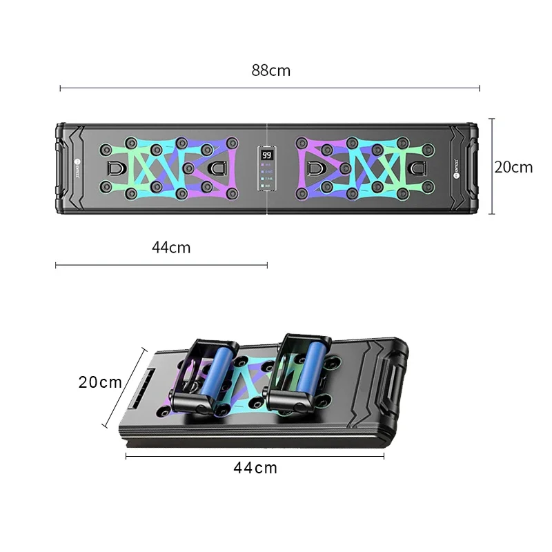 Folding Push Up Board Smart Counting Abdominal Muscle Trainer Sports Home Fitness Equipment For Body Building Push-Ups Stands