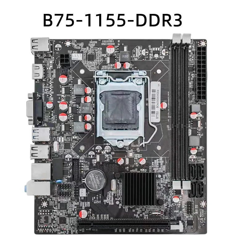 

New B75 Motherboard 1155 Pin Desktop Computer Motherboards Support 3470 Moving Brick DNF Board Game Set Ddr3h61