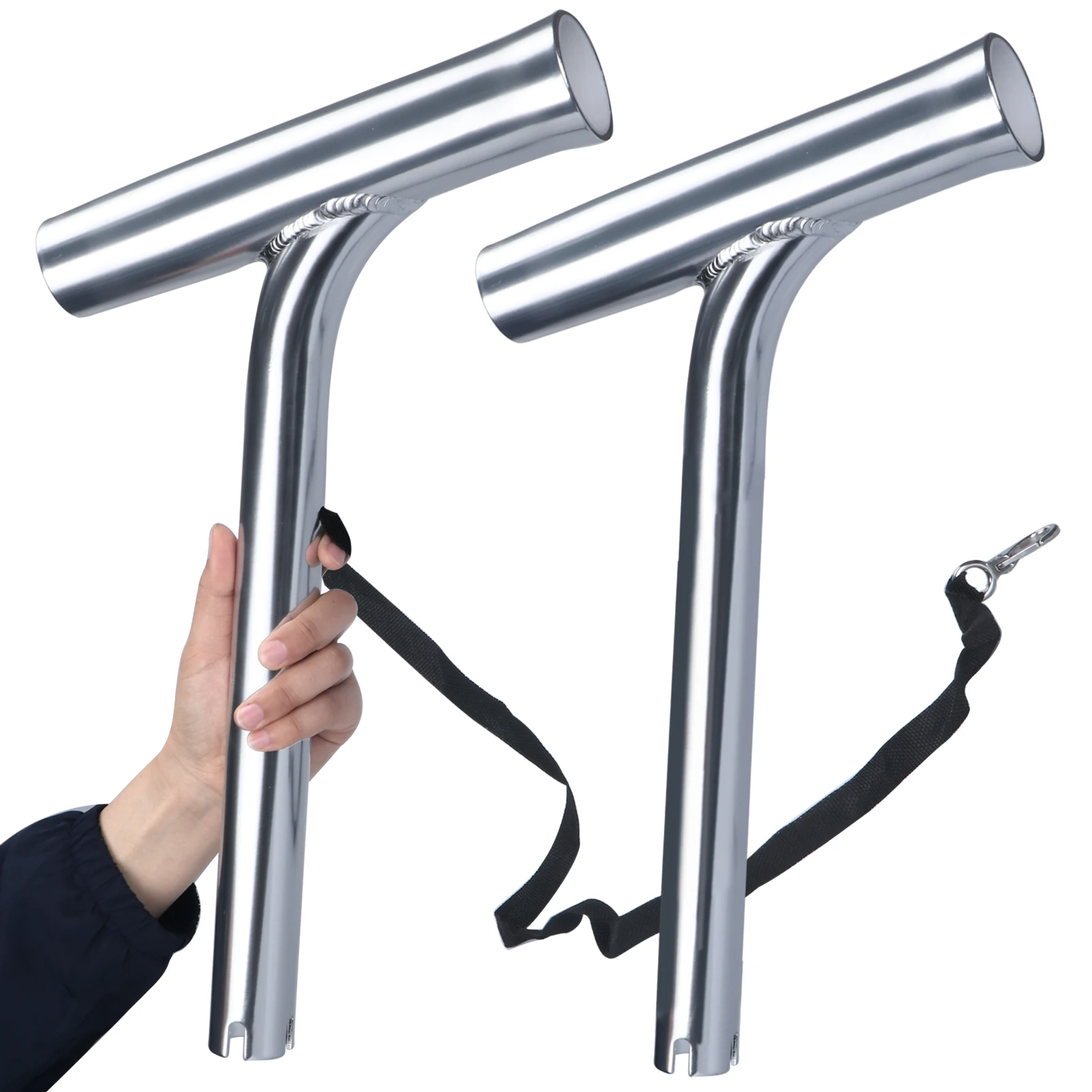 Aluminium Alloy Fishing Rod Holder Outrigger Plug-in Offshore Angling  Boat Yacht Fishing Rod Support Marine Accessories