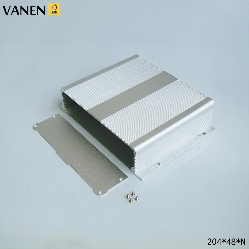 204x48 large size aluminum profile shell PCB aluminum shell pull-out wall hanging heat dissipation box8081