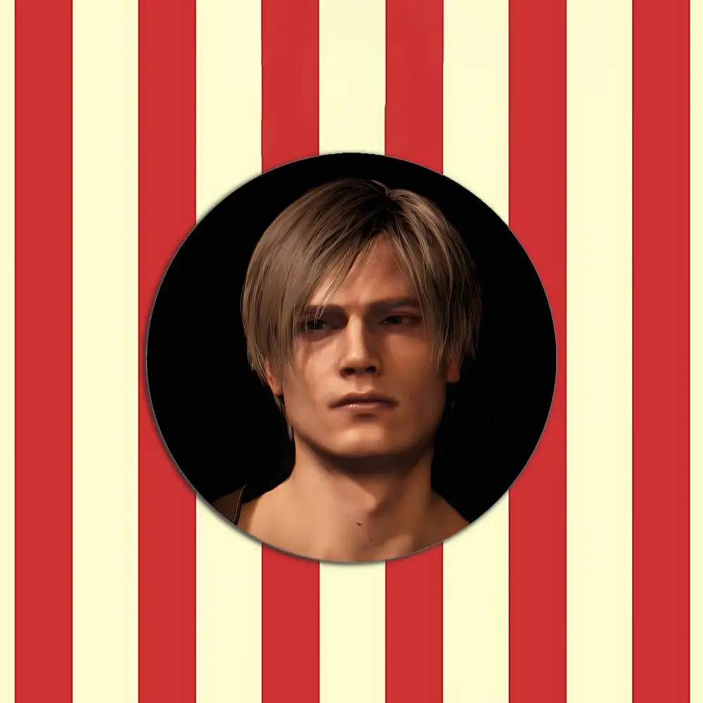 Süße H-Leon Kennedy-S Abzeichen Weißblech Soft Button Pin Brosche Metall Abzeichen Custom Schmuck Zubehör Hut Tasche Revers – Detail 4