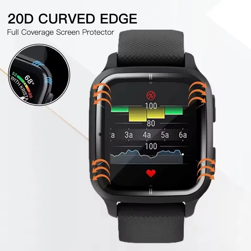 3D Curved PMMA Full Cover Screen Protector for Smart Watches - Enhanced Protection Film