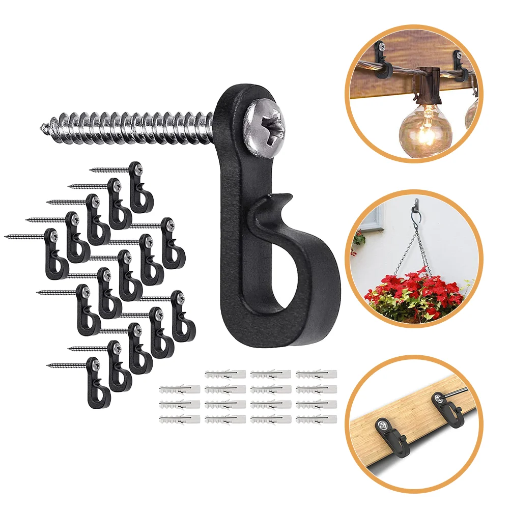 

Interior Decor Hanging Plant Hooks Outdoor Porch Patio Light Clips Potted Screw for Plastic Aestechtic Room