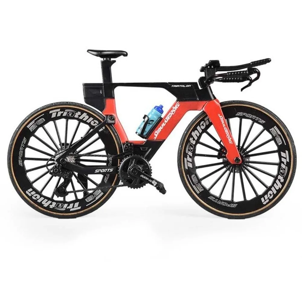 Colorful Simulated Road Bike Toy with Water Bottle – Collectible Desktop Ornament