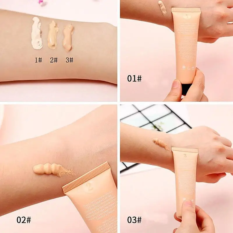 Oil-Proof Liquid Foundation 35ml Moisturizing Modification Foundation Lightweight Texture Women's Makeup Tool For Dry Oily 2