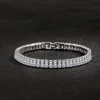 Noble 925 Sterling Silver Bracelet Elegant Zircon Crystal Fine Jewelry For Women Girl Engagement Wedding Glamour 18CM 4