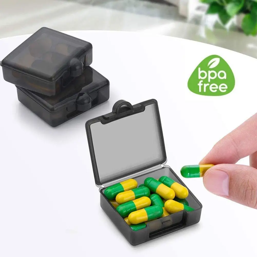 

Portable Small Pill Box Daily Mini Pill Organizer Travel Pocket Carry With You Portable Medicine Storage Box