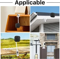 Support de caméra Flexible universel pour moniteur de bébé, pince à Clip, sans poinçonnage, Support de Webcam, Kit de montage torsadé, se fixe au berceau 6