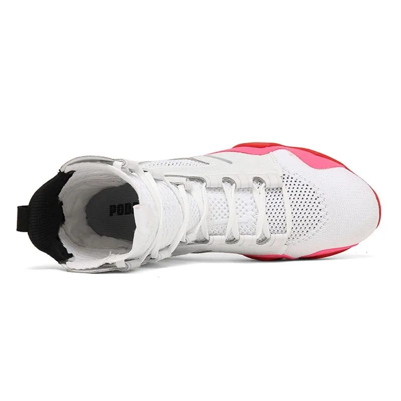 Boxing Shoes Man White Fighting Shoes for Mens Luxury Brand Wrestling Boots Men Sport Sneakers