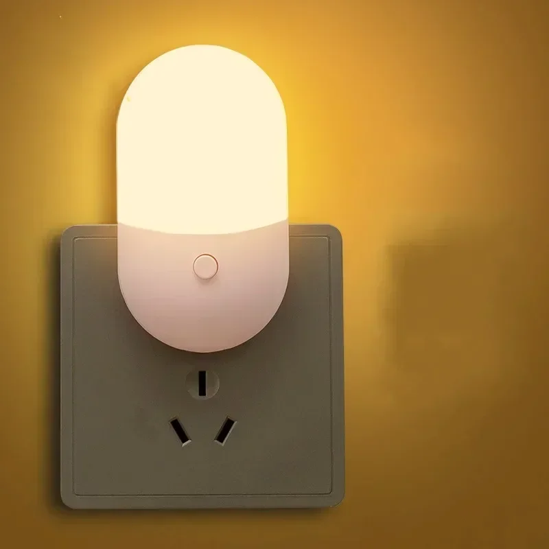 LED Smart Night Light with Motion and Sound Sensors - Adjustable Brightness Decorative Lamp for Bedroom and Staircase