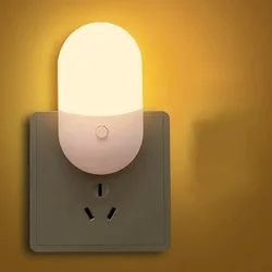 LED Smart Night Light with Motion and Sound Sensors - Adjustable Brightness Decorative Lamp for Bedroom and Staircase (Switch mode- pink)