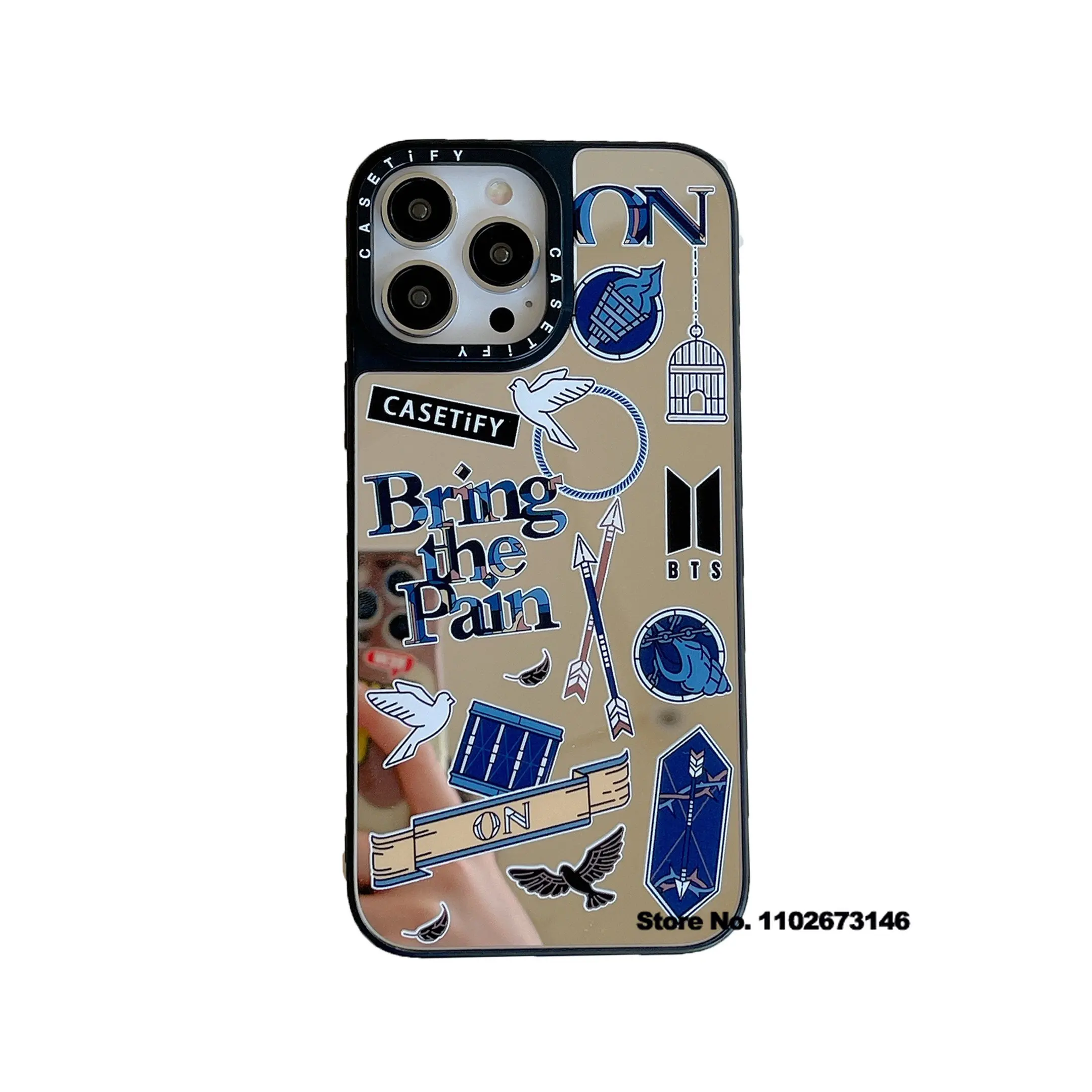 CASETIFY Leopard Print Cow Print Single Color Mirror Case for iphone 12