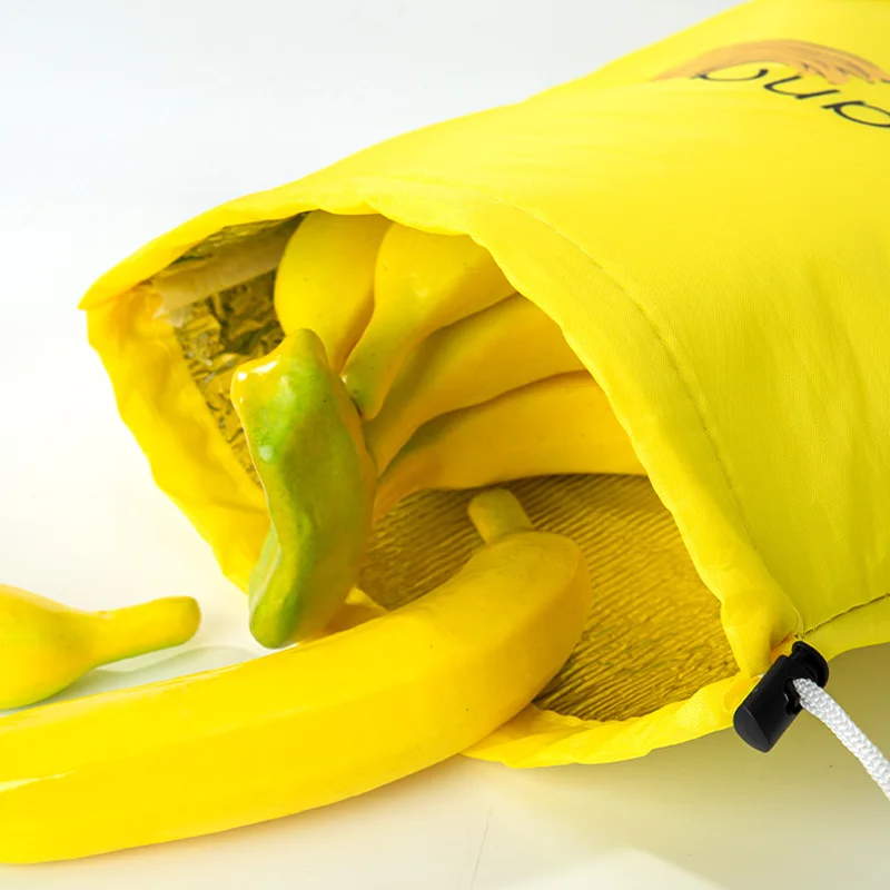 Durable Banana Storage Bags Insulated Fruit Vegetable Fresh-keep Bundle Pocket Drawstring Banana Preserve Bag 1/2/3/5Pcs