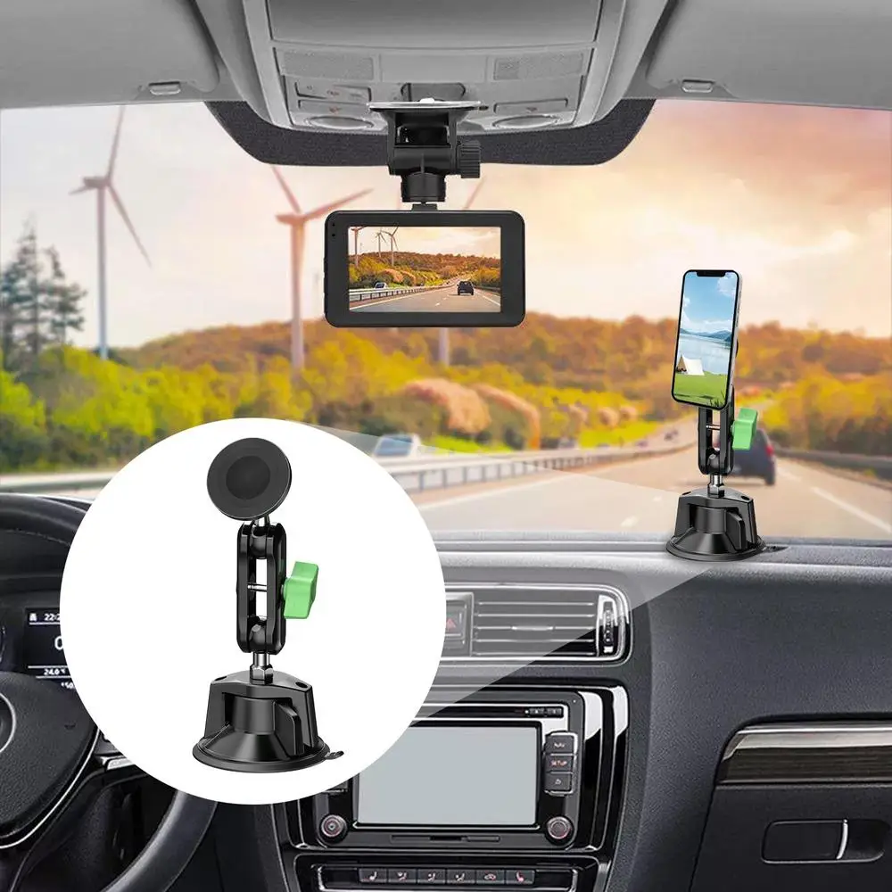 Auto Magnetic Cell Phone Holder Vacuum Suction Magnetic Car Phone Holder 360 Rotation Auto Navigation Support For Rv Truck