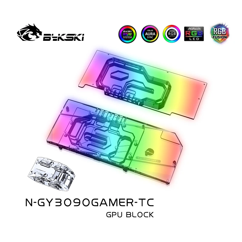 Bykski Gpu Water Block Per Galay Rtx3090/3080 Gamer Oc/ Rtx 3090/3080 Boomstar /Backplane Cooling Video Card N-Gy3090Gamer-Tc