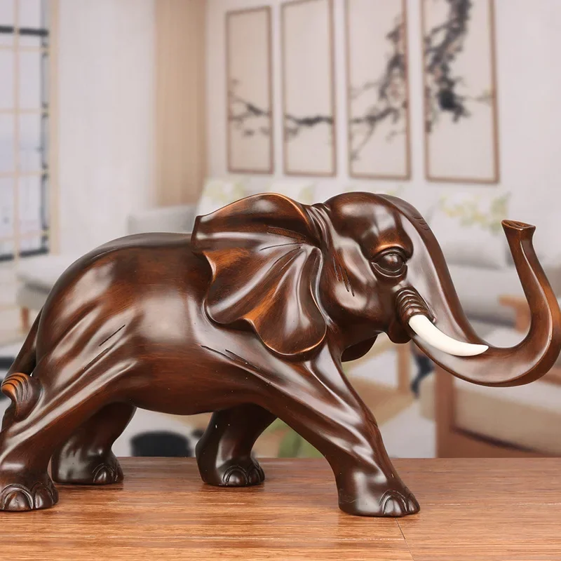 

New Resin Elephant Handmade Crafts Decoration Home Living Room Office Study Bedroom Animal Statue High Quality Ornaments Gifts