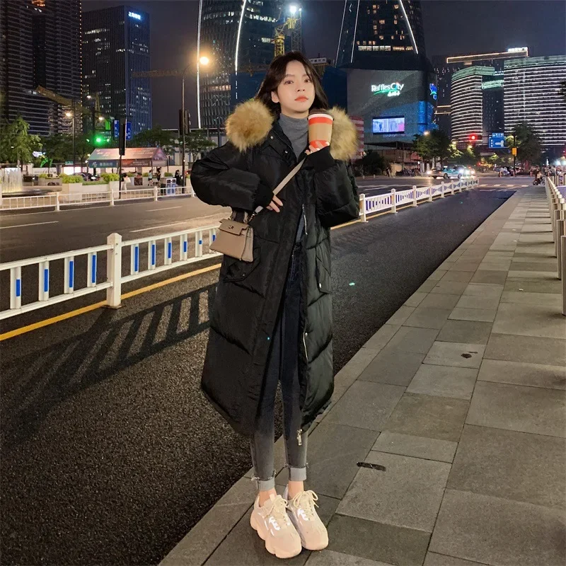 Clothing for Women Ladies Coats and Jackets The New Cotton Female Mid-length Korean Version Loose Bread Service
