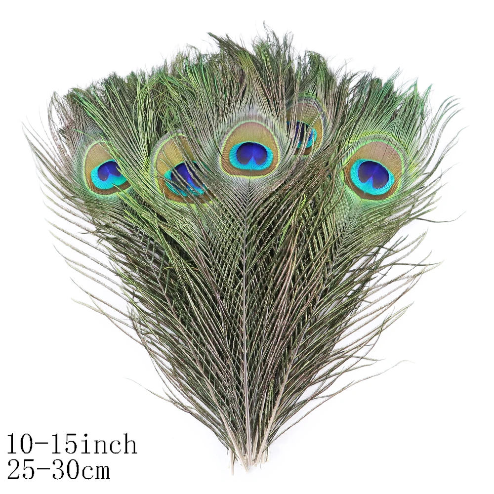 Peacock Feather Decoration Pheasant Feathers Craft Feathers Natural Feathers 50Pcs Natural Peacock Pheasant Feathers for Crafts Jewelry Making Wedding Decoration