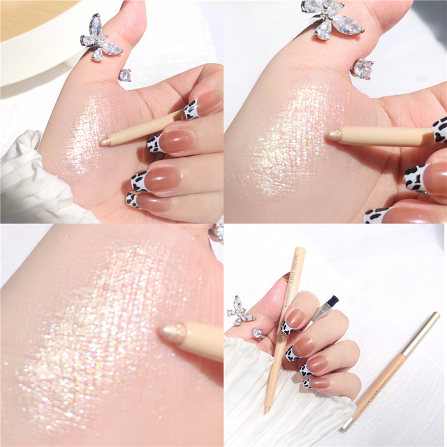 Eyeshadow Pen Pearlescent Matte Diamond Eyeliner Pen Waterproof Highlight Brighten Silkworm Makeup Pencil Shiny Eyelids