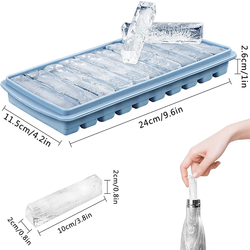 10 Cavities Ice Cube Tray With High Permeability Silica Gel Cover Ice Maker For Water Bottle Ice Cream Kitchen Tools Accessories images - 6