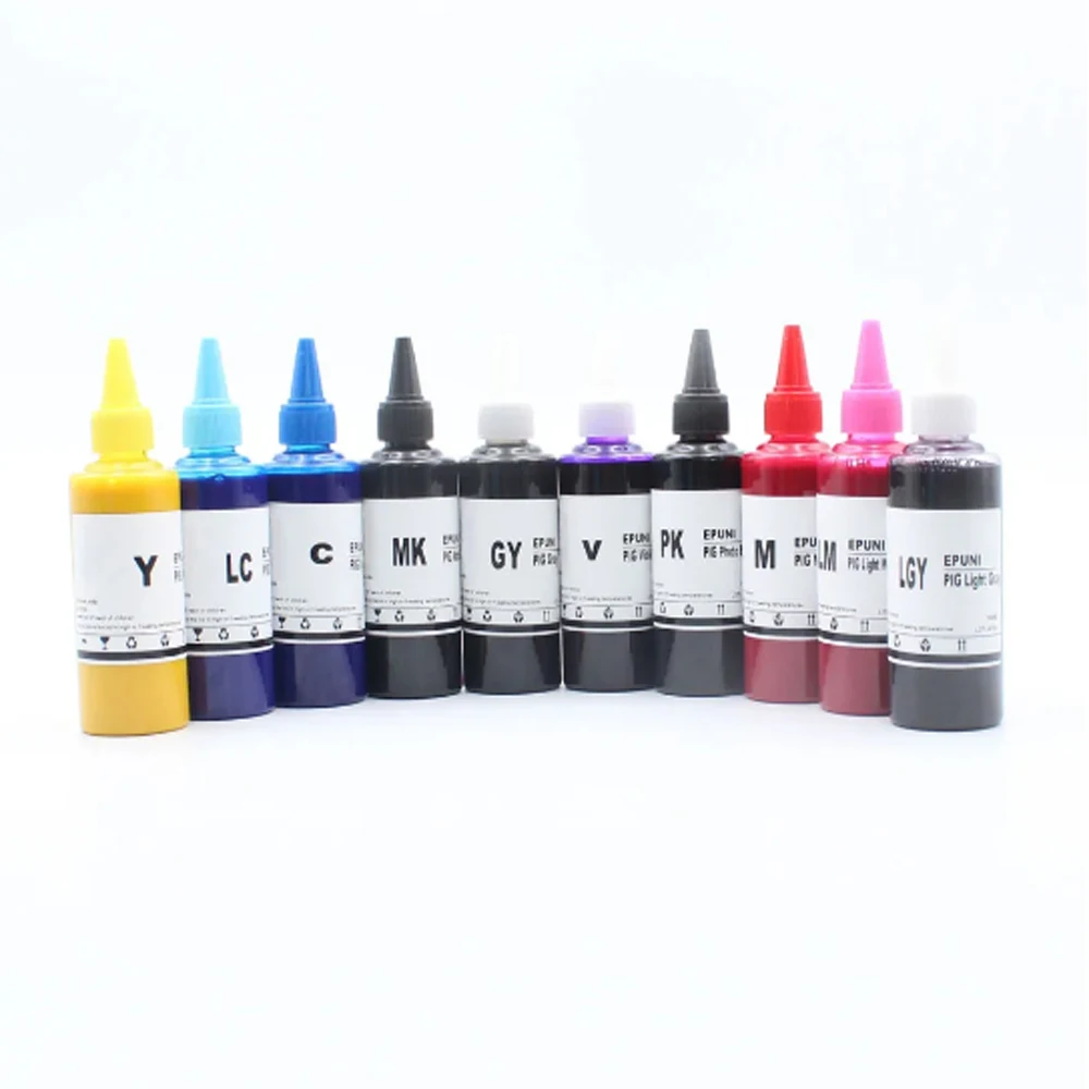 

100ml/Lot Pigment Ink Refill Kit for Epson SureColor P700 P703 P704 P706 708 P900 P903 P904 P906 P908 Printers