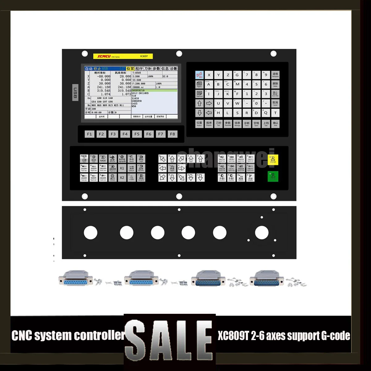 Новый контроллер системы с ЧПУ Xc809t 2/3/4/5/6 оси многофункциональный ременной