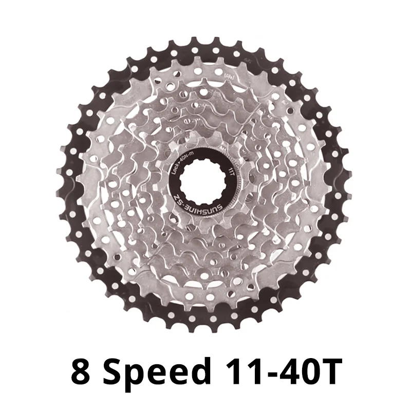 Sunshine Multi-Speed MTB and Road Bike Cassette Freewheel - Enhanced Performance Gearing (36/42/46/50T/52T)