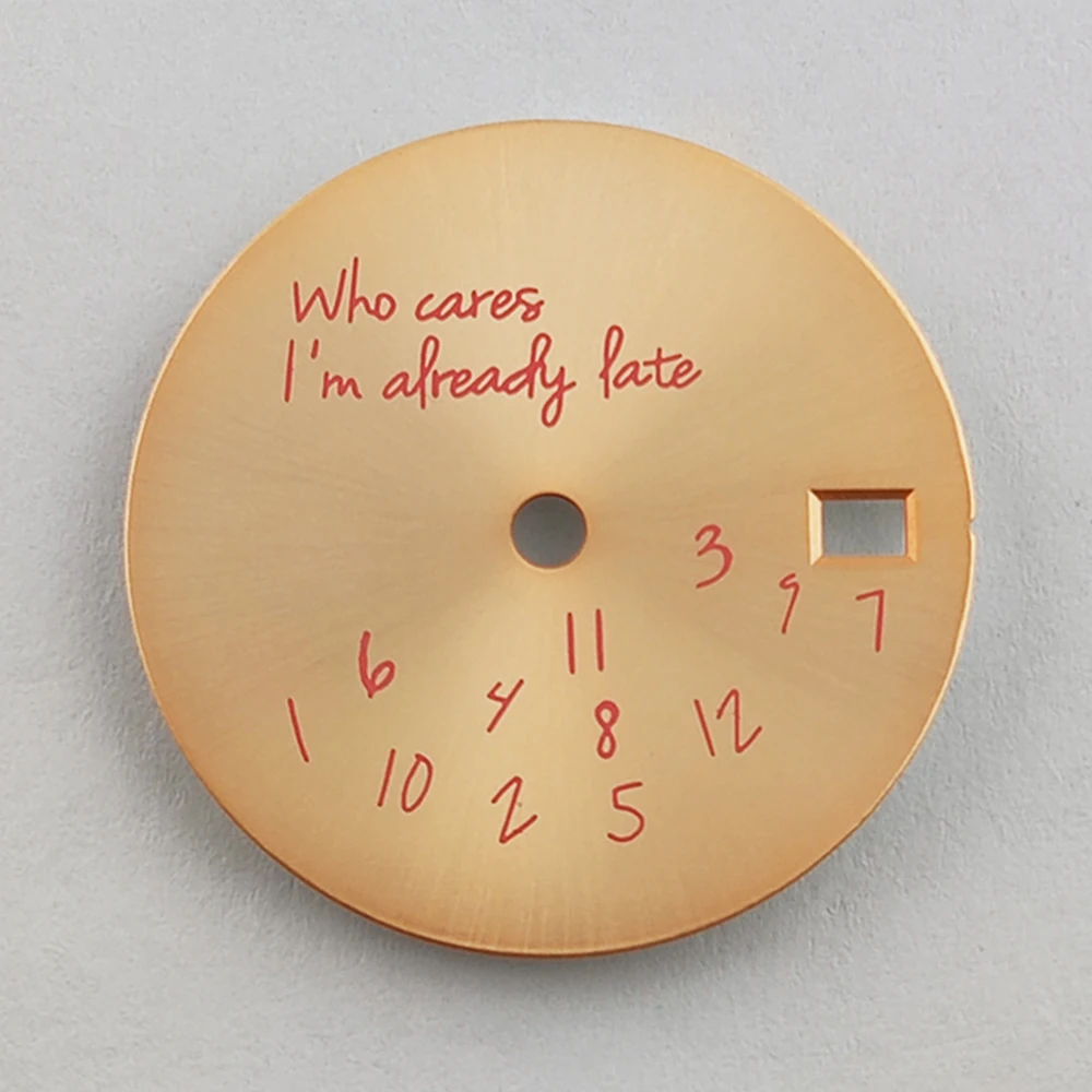 Watch Dial 28.5mm Fit NH35/NH36 Movement nh35 Sterile Watch Parts No Face