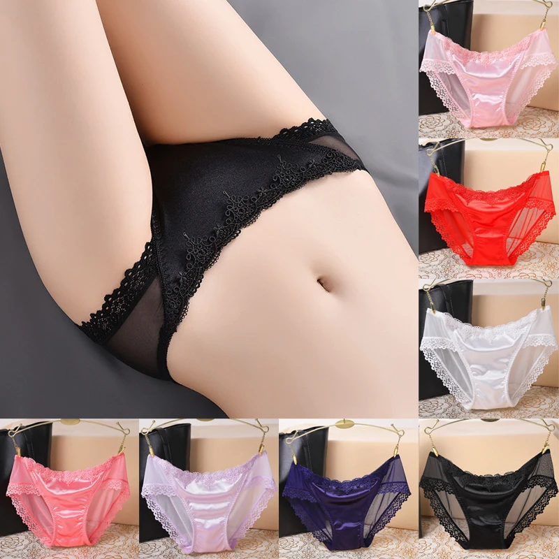 

New Women Panties Underwear Lace Briefs Seamless Panties Elastic Low-Waist Underpant Lady Sexy Female Intimates Lingerie