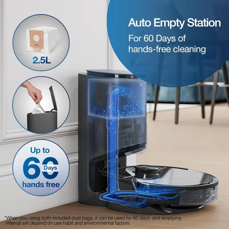 Robot Vacuum and Mop Laser Navigated 3