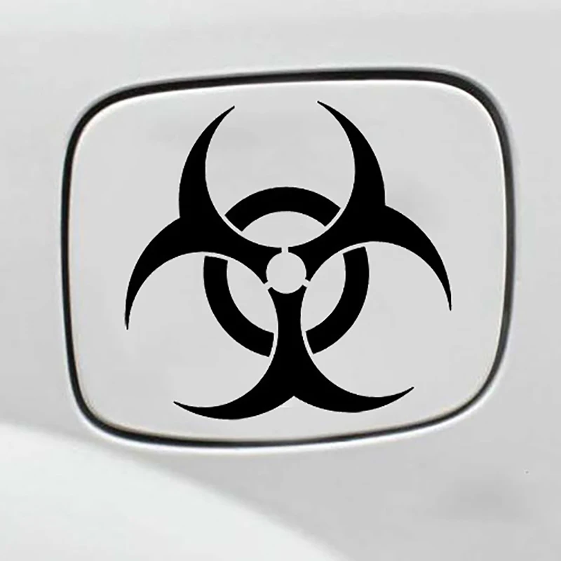 

Cool Biohazard Warning Motocross Stickers Danger Sign Decals Bicycle Racing Fuel Tank Body Off-road Motorcycle Helmet Decoration