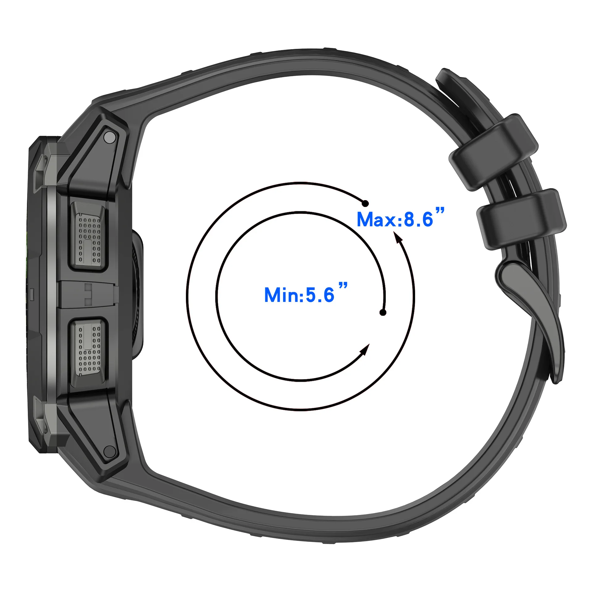 Durable Silicone Adventure Watch Strap