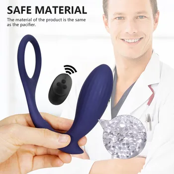 Electric Shock Prostate Massager Butt Ass Plug Anus Stimulator Delay Ejaculation Ring Anal Vibrator Dildo Adult Sex Toys for Men 5