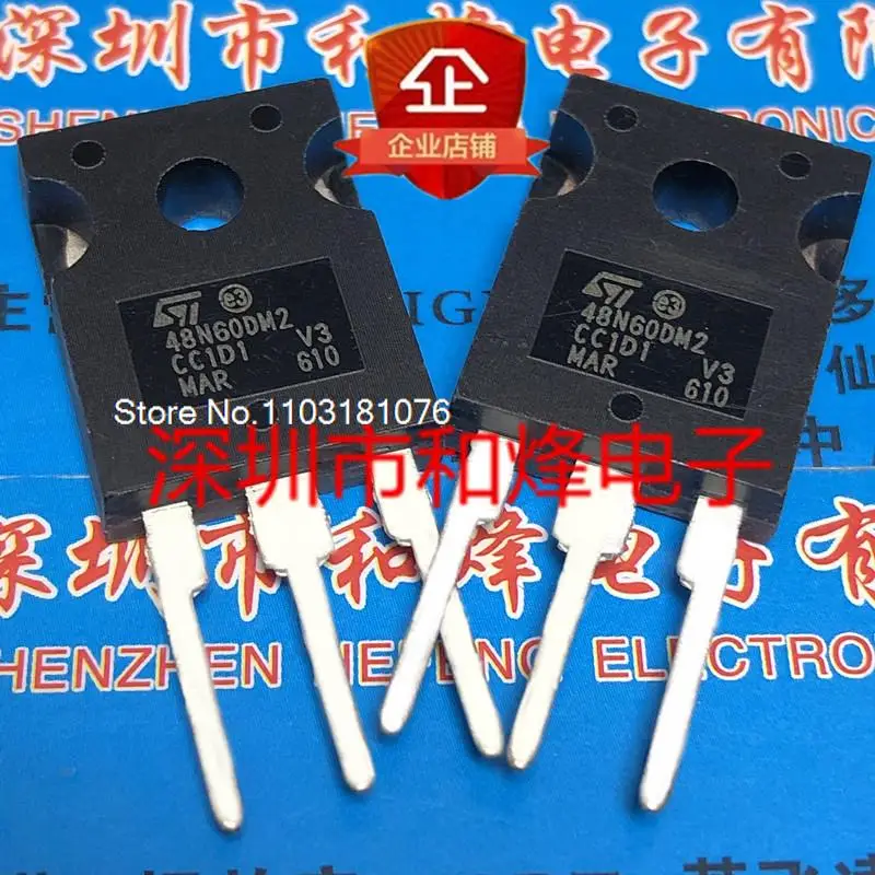 

(5 шт./лот) 48N60DM2 STW48N60DM2 TO-247 600V 40A новый оригинальный стоковый чип питания