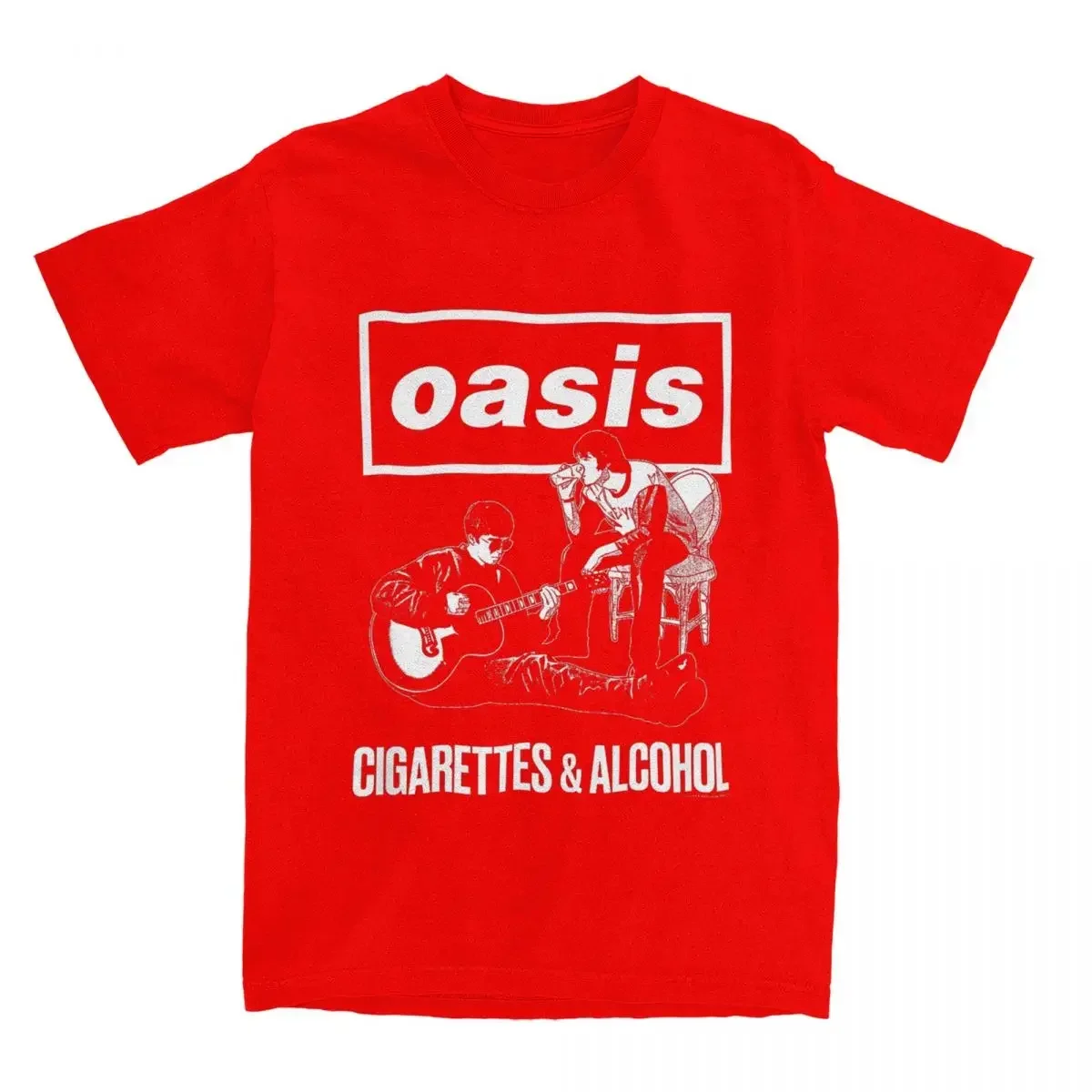 Cigarettes And Alcohol T-Shirt Summer O-Oasis Streetwear T