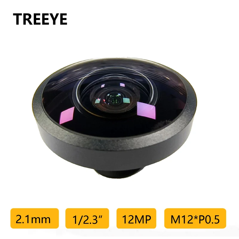 Objectif M12 2.1mm 12MP 4K pour Drone Caméra Sport - Avec ou Sans Filtre IR 650nm