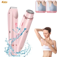 Electric Razors for Women 2 In 1 Bikini Trimmer Face Shavers Body Hair Removal Epilator for Underarms Legs Ladies Body Trimmer 1