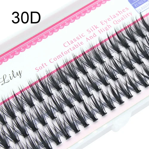 럭셔리 두꺼운 클러스터 속눈썹 확장, 러시아 볼륨 접목, 가짜 가짜 20D, 30D, 밍크 속눈썹, 번치 섬모, 60 번들 3