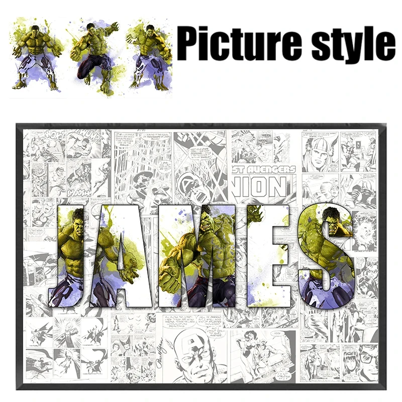 Custom Name Canvas - Hulk Smash 1 | Custom Name Canvas - Hulk Smash 16