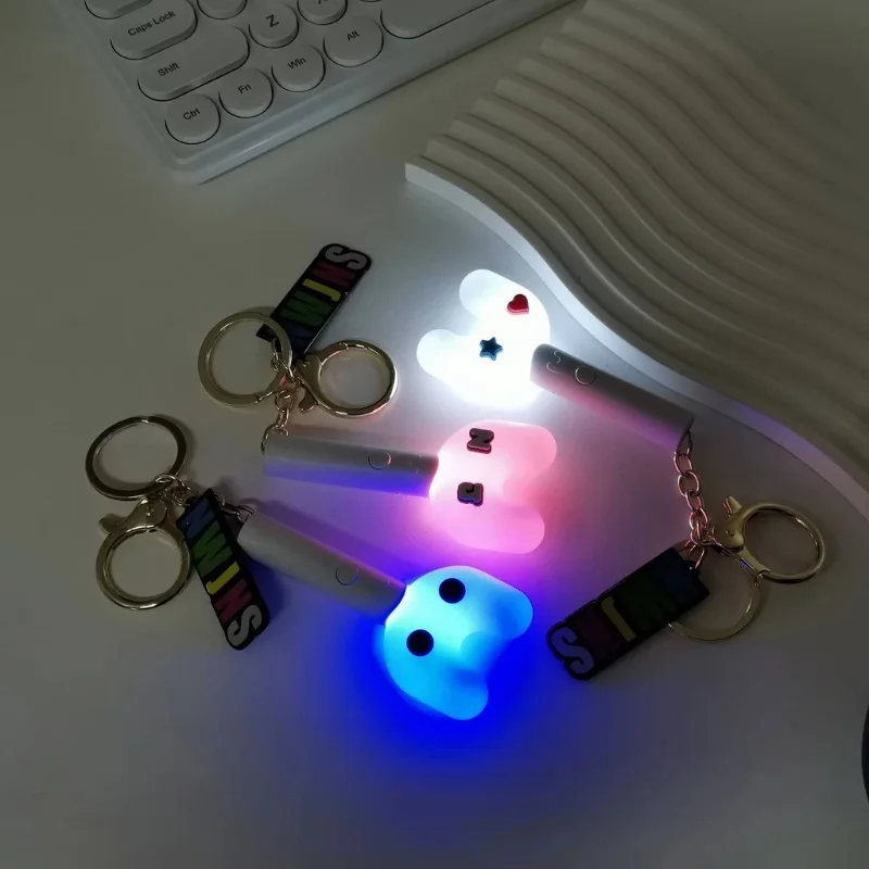Nwjns 10 color electronic small light keychain pendant