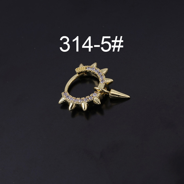 Punk Irregular Rivet Hoop Earrings for Women 2021 Trendy Jewelry Piercing Heart Pendant Earring for Teens