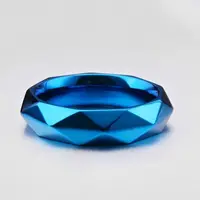 Anime Game Arknights Rings Amiya Blue Rhombus Stainless Steel Unisex Ring Jewelry Personalized Party Accessories 2