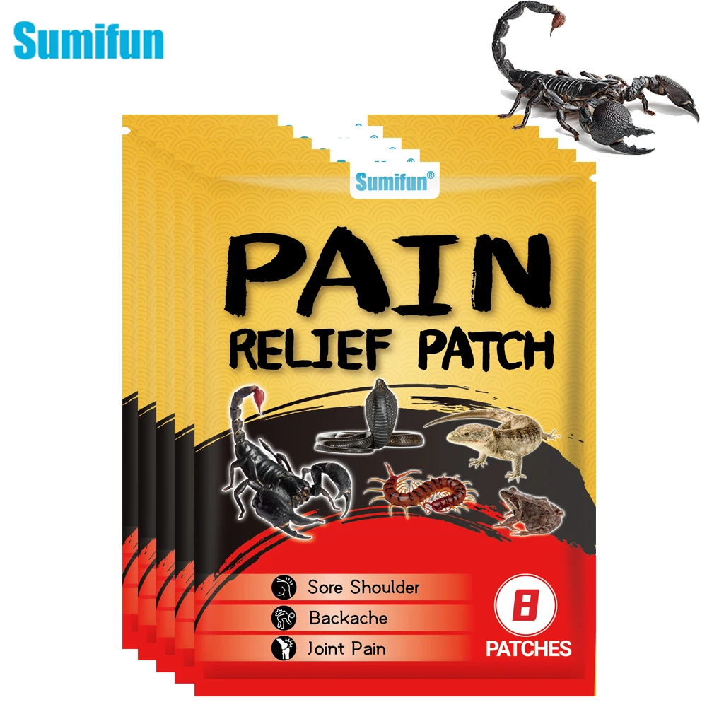 

8/24/40Pcs Sumifun Scorpion Venom Pain Relief Patch Knee Joint Muscle Analgesic Plaster Arthritis Rheumatism Paikiller Sticker