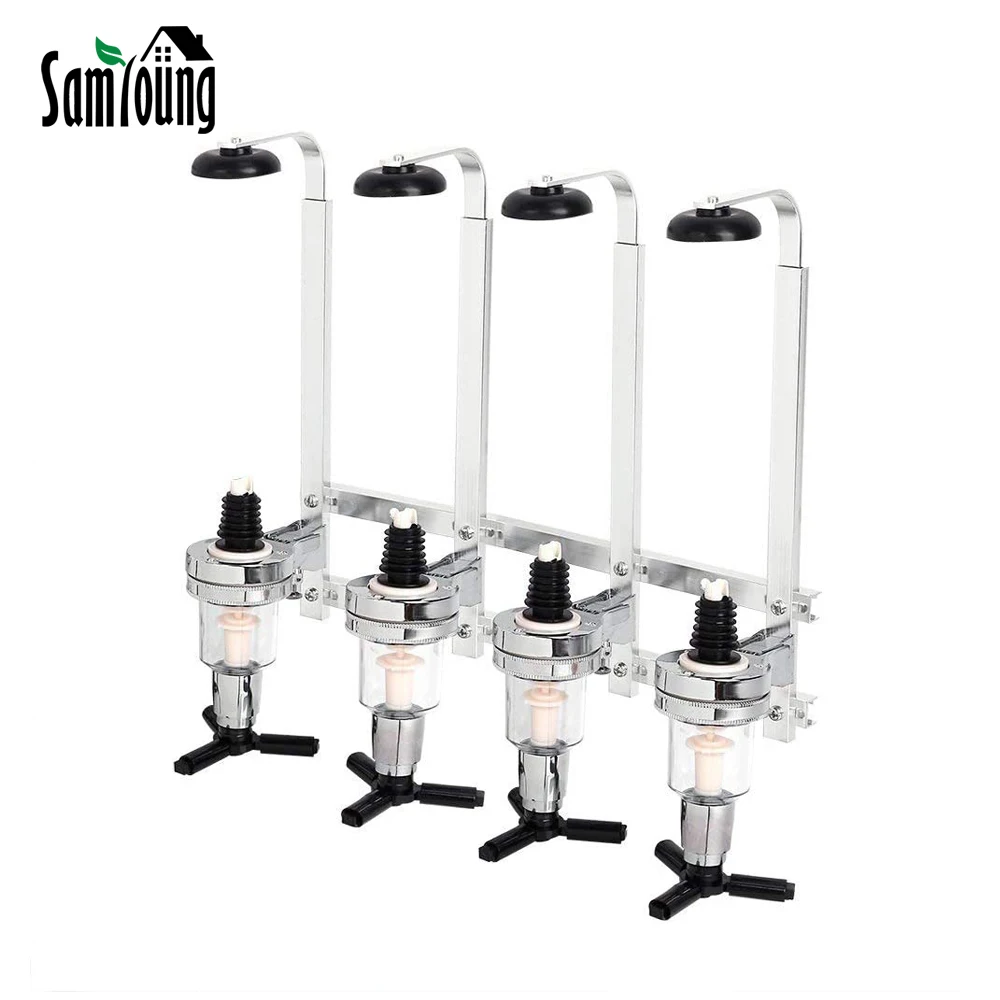 Set Di 4 Versatori Dispenser Per Bevande Highball Dispenser Per Alcol Da Parete Dispenser Per Bottiglie Da Cocktail Accessori Da Bar House Party
