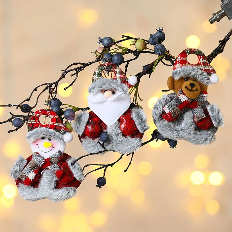 

2023 Christmas Decorations for Home Pendants 2024 Navidad Christmas Tree Ornaments Hanging Doll Craft Decor Kids Gift gnome