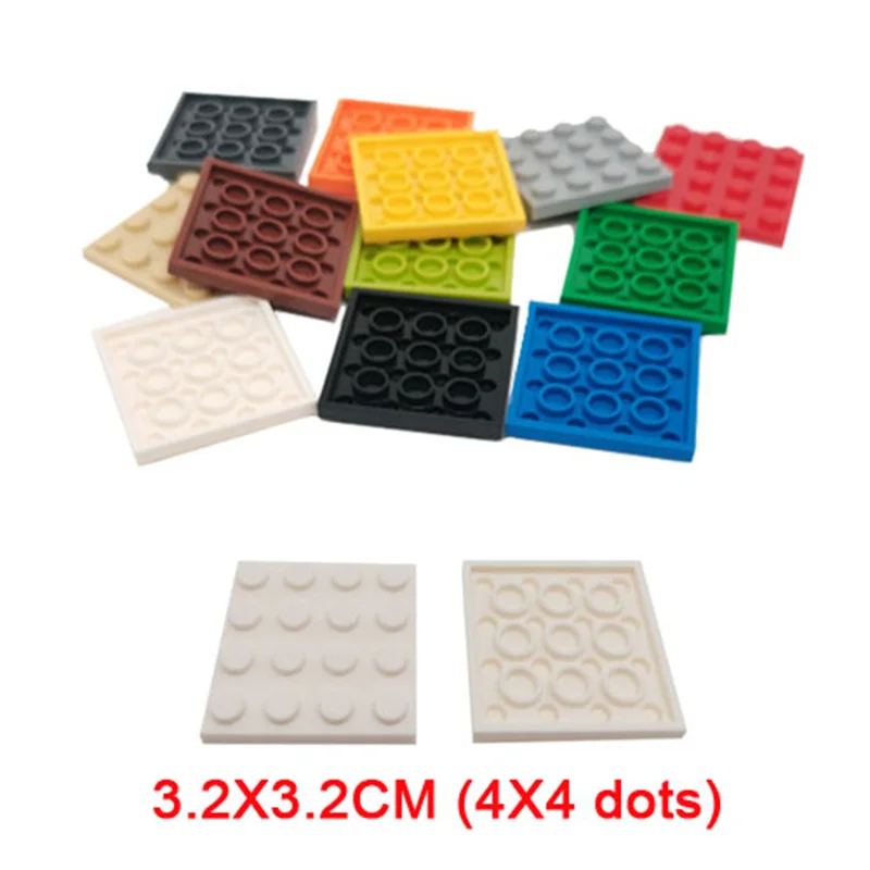 wooden stacking blocks Double-sided Base Plates Plastic Small Bricks Baseplates Compatible classic dimensions Building Blocks Construction Toys 32*32 wood blocks for crafts Blocks