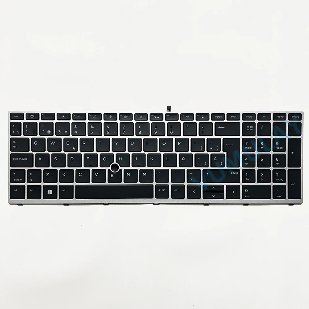 ES Spanish Backlit Keyboard for HP ProBook 470 G5,650 G4,650