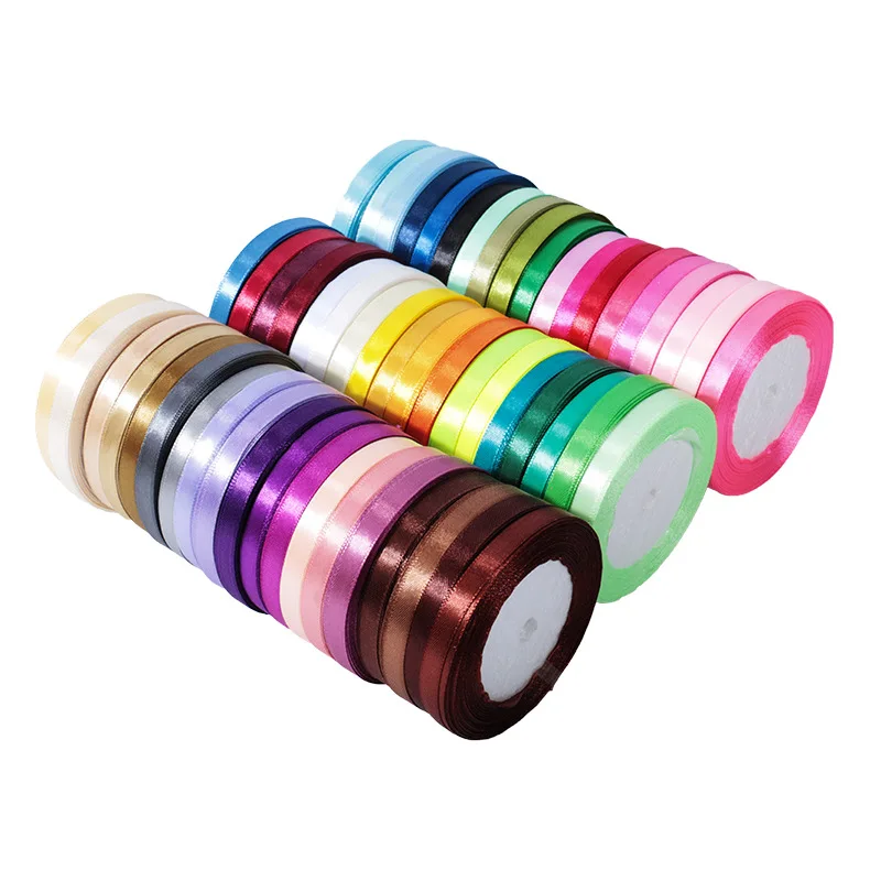 Satin Ribbon 25yards/roll Gift Packing Wedding Christmas Party Decorations DIY Ribbons roll fabric 6/10/12/15/20/25/40/50mm satin ribbons,ribbon decoration,ribbon supplies,wrapping ribbon,satin ribbon
