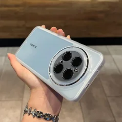 Transparent Silicone Case with Camera Lens Film for Honor Magic 8Pro (WHITE)
